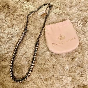 Juicy Couture Rhinestone Chain Necklace